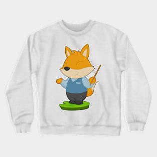 Fox Teacher Pointer Crewneck Sweatshirt